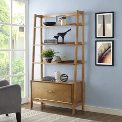 Best reviews of ???? Crosley Furniture Landon Large Etagere In Acorn ????