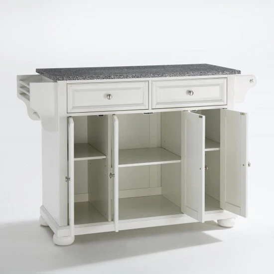 Best Sale ???? Crosley Furniture Alexandria Solid Granite Top Kitchen Island In White Finish ???? 9 Best Sale ???? Crosley Furniture Alexandria Solid Granite Top Kitchen Island In White Finish ???? - Image 7