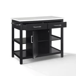 Coupon ⌛ Crosley Furniture Audrey Black With Faux Marble Top Kitchen Island - 42"W X 23.5"D X 36"H ???? -Crosley Furniture Shop unnamed file 1027
