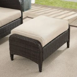 Wholesale ???? Crosley Furniture Kiawah Outdoor Wicker Ottoman ????