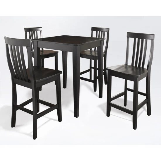 Top 10 ⌛ Crosley Furniture 5 Piece Pub Dining Set With Tapered Leg And School House Stools ???? 4 Top 10 ⌛ Crosley Furniture 5 Piece Pub Dining Set With Tapered Leg And School House Stools ???? - Image 2