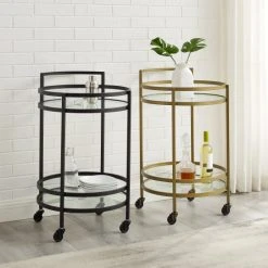 Cheap ???? Crosley Furniture Bailey Round Bar Cart - 21.13x20x32.5 ???? -Crosley Furniture Shop unnamed file 1140
