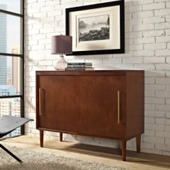 Hot Sale ???? Crosley Furniture Everett Mahogany Finish Media Console - 44"W X 18"D X 34.25"H ????
