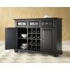 Discount ???? Crosley Furniture Alexandria Buffet Server / Sideboard Cabinet With Wine Storage In Black Finish - 47.75 "W X 18 "D X 34 "H ✔️ -Crosley Furniture Shop unnamed file 1200