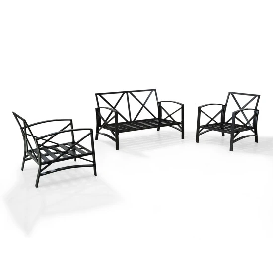 Promo ???? Crosley Furniture Kaplan 3 Pc Outdoor Seating Set With Oatmeal Cushion - Loveseat, Two Outdoor Chairs ???? 9 Promo ???? Crosley Furniture Kaplan 3 Pc Outdoor Seating Set With Oatmeal Cushion - Loveseat, Two Outdoor Chairs ???? - Image 7