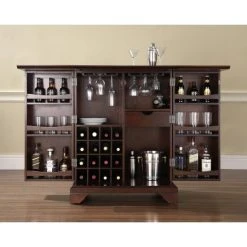 Buy ⭐ Crosley Furniture LaFayette Vintage Mahogany Wood Expandable Bar Cabinet ???? -Crosley Furniture Shop unnamed file 122