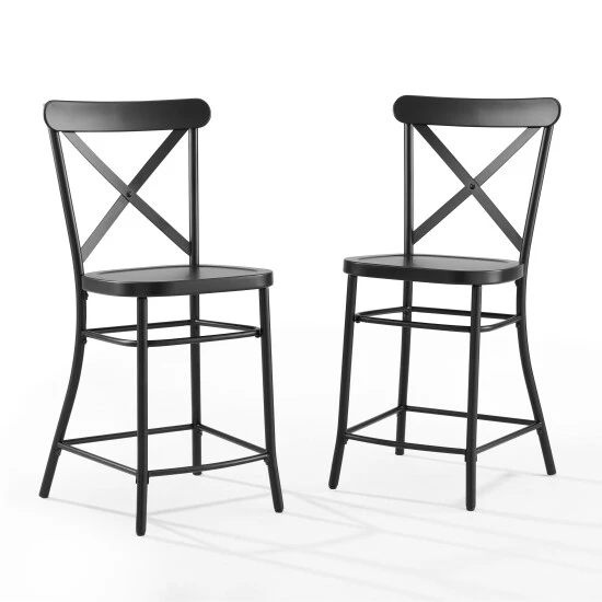 Wholesale ???? Crosley Furniture Camille 2Pc Metal Counter Stool Set - 19.25 W X 19.25 D X 40.24 H ???? 7 Wholesale ???? Crosley Furniture Camille 2Pc Metal Counter Stool Set - 19.25 W X 19.25 D X 40.24 H ???? - Image 5