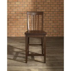Buy ???? Crosley Furniture School House Vintage Mahogany Finish Rubberwood Bar Stool With 24-inch Seat Height (Set Of 2) - N/A ???? -Crosley Furniture Shop unnamed file 1260