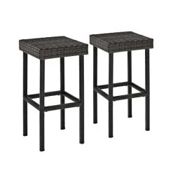 Best reviews of ???? Crosley Furniture Palm Harbor Outdoor Wicker 29-inch Bar Height Stool (Set Of 2) ????