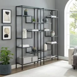 Brand new ???? Crosley Furniture Sloane 2Pc Etagere Set - 78"H X 69.5"W X 12.5"D ????
