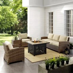 Best reviews of ✔️ Crosley Furniture Bradenton 5-Piece Outdoor Wicker Sofa Conversation Set With Sand Cushions ???? -Crosley Furniture Shop unnamed file 1348
