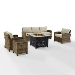 Best reviews of ✔️ Crosley Furniture Bradenton 5-Piece Outdoor Wicker Sofa Conversation Set With Sand Cushions ???? -Crosley Furniture Shop unnamed file 1350