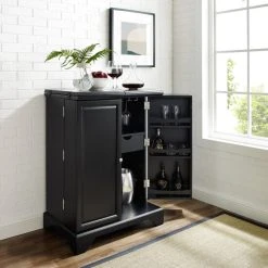 Brand new ???? Crosley Furniture LaFayette Black Finish Expandable Bar Cabinet ???? -Crosley Furniture Shop unnamed file 1363