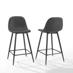 Promo ✔️ Crosley Furniture Weston 2Pc Counter Stool Set - 17.5"d X 17.63"W X 35.5"h ???? -Crosley Furniture Shop unnamed file 1378