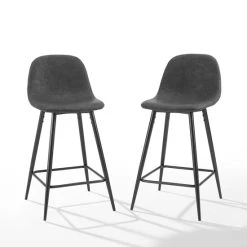 Promo ✔️ Crosley Furniture Weston 2Pc Counter Stool Set - 17.5"d X 17.63"W X 35.5"h ???? -Crosley Furniture Shop unnamed file 1379