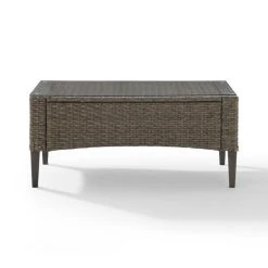 Outlet ???? Crosley Furniture Rockport Outdoor Wicker Coffee Table - 43.75"W X 23.63"D X 20'H ✨ -Crosley Furniture Shop unnamed file 1391