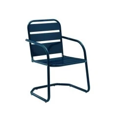 Promo ???? Crosley Furniture Baie Verte Blue Metal Chairs (Set Of 2) By Havenside Home ???? -Crosley Furniture Shop unnamed file 1505