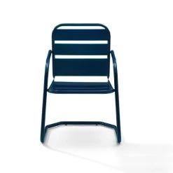 Promo ???? Crosley Furniture Baie Verte Blue Metal Chairs (Set Of 2) By Havenside Home ???? -Crosley Furniture Shop unnamed file 1507