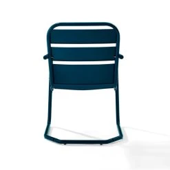 Promo ???? Crosley Furniture Baie Verte Blue Metal Chairs (Set Of 2) By Havenside Home ???? -Crosley Furniture Shop unnamed file 1508