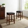 Best Pirce ⭐ Crosley Furniture Upholstered Square 24-inch Bar Stool (Set Of 2)- Mahogany Finish ⌛ -Crosley Furniture Shop unnamed file 1538