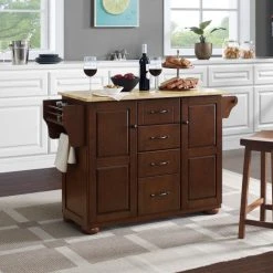 Coupon ???? Crosley Furniture Eleanor Natural Wood Top Kitchen Island ????