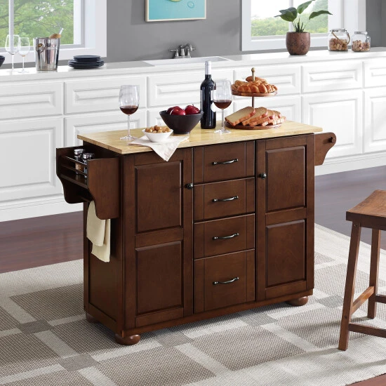 Coupon ???? Crosley Furniture Eleanor Natural Wood Top Kitchen Island ???? 5 Coupon ???? Crosley Furniture Eleanor Natural Wood Top Kitchen Island ???? - Image 3