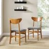 New ???? Crosley Furniture Landon 2Pc Wood Dining Chairs W/Upholstered Seat - 33.25"H X19.75"W X 19.75"D ✨ -Crosley Furniture Shop unnamed file 1598