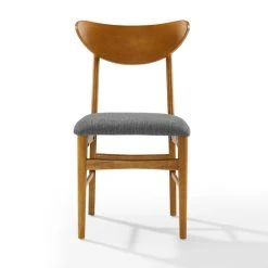 New ???? Crosley Furniture Landon 2Pc Wood Dining Chairs W/Upholstered Seat - 33.25"H X19.75"W X 19.75"D ✨ -Crosley Furniture Shop unnamed file 1605