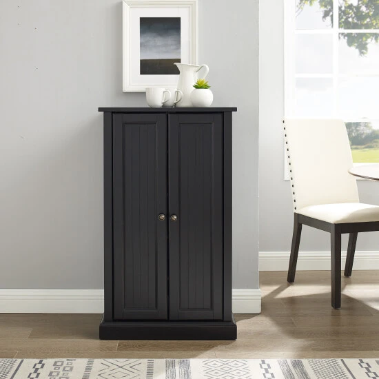 Discount ???? Crosley Furniture Seaside Accent Cabinet-Black - 23.5 "W X 14 "D X 41.25 "H ⌛ 4 Discount ???? Crosley Furniture Seaside Accent Cabinet-Black - 23.5 "W X 14 "D X 41.25 "H ⌛ - Image 2