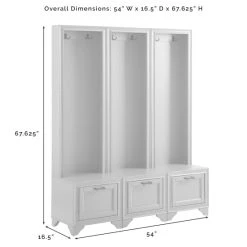 New ???? Crosley Furniture Tara 3Pc Entryway Set - 55"W X 16.5"D X 67.5"H ✨ -Crosley Furniture Shop unnamed file 1644