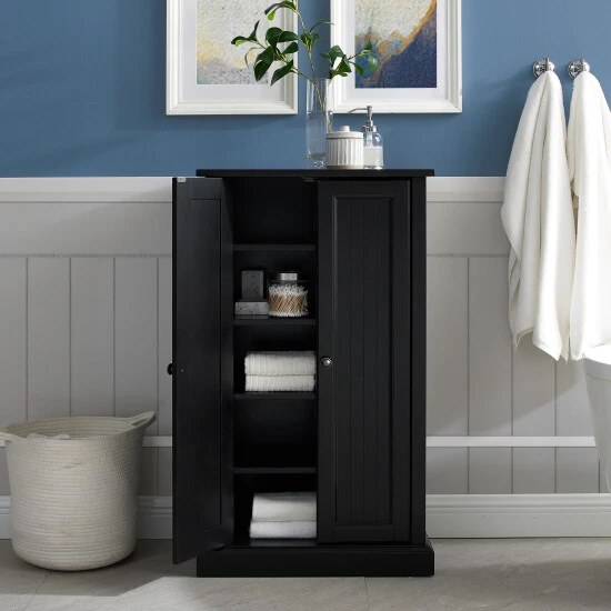Discount ???? Crosley Furniture Seaside Accent Cabinet-Black - 23.5 "W X 14 "D X 41.25 "H ⌛ 9 Discount ???? Crosley Furniture Seaside Accent Cabinet-Black - 23.5 "W X 14 "D X 41.25 "H ⌛ - Image 7