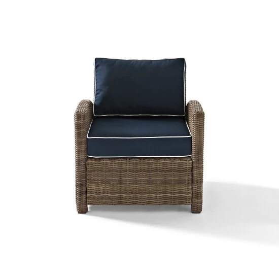 Cheapest ???? Crosley Furniture Bradenton Outdoor Wicker Arm Chair With Navy Cushions ???? 6 Cheapest ???? Crosley Furniture Bradenton Outdoor Wicker Arm Chair With Navy Cushions ???? - Image 4