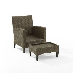 Best Pirce ???? Crosley Furniture Rockport 2Pc Outdoor Wicker High Back Chair Set ???? -Crosley Furniture Shop unnamed file 1841