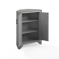 Hot Sale ???? Crosley Furniture Tara Corner Storage Cabinet Distressed Gray ⌛ -Crosley Furniture Shop unnamed file 1876