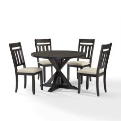 Promo ???? Crosley Furniture Hayden 5Pc Round Dining Set Slate Table, 4 Chairs ???? -Crosley Furniture Shop unnamed file 1889