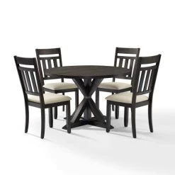 Promo ???? Crosley Furniture Hayden 5Pc Round Dining Set Slate Table, 4 Chairs ???? -Crosley Furniture Shop unnamed file 1890