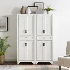 Deals ???? Crosley Furniture Tara 2-piece Pantry Set - 47.5"W X 15"D X 67.75"H ⌛ -Crosley Furniture Shop unnamed file 191