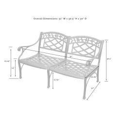 Brand new ???? Crosley Furniture Sedona 3 Piece Cast Aluminum Outdoor Conversation Seating Set - Loveseat & 2 Club Chairs Black Finish ???? -Crosley Furniture Shop unnamed file 1915