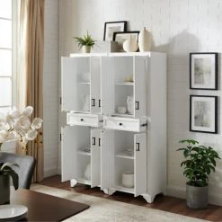Deals ???? Crosley Furniture Tara 2-piece Pantry Set - 47.5"W X 15"D X 67.75"H ⌛ -Crosley Furniture Shop unnamed file 193