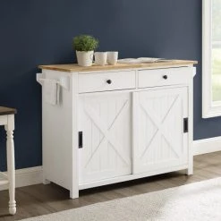 Flash Sale ???? Crosley Furniture Laurel Kitchen Island/Cart - 18"x42"x32.63" ✨ -Crosley Furniture Shop unnamed file 200
