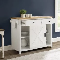 Flash Sale ???? Crosley Furniture Laurel Kitchen Island/Cart - 18"x42"x32.63" ✨ -Crosley Furniture Shop unnamed file 202