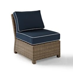 Deals ⭐ Crosley Furniture Bradenton Outdoor Wicker Sectional Center Chair With Navy Cushions ???? -Crosley Furniture Shop unnamed file 2058