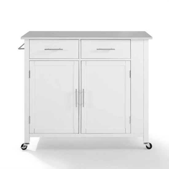 Hot Sale ???? Crosley Furniture Savannah Stainless Steel Top Full-size Kitchen Island Cart - 37"H X 42"W X 18.25"D ???? 8 Hot Sale ???? Crosley Furniture Savannah Stainless Steel Top Full-size Kitchen Island Cart - 37"H X 42"W X 18.25"D ???? - Image 6