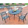 Outlet ???? Crosley Furniture Sedona 42" Five Piece Cast Aluminum Outdoor Dining Set With Arm Chairs In Black Finish ???? -Crosley Furniture Shop unnamed file 2083