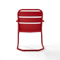 Best deal ???? Crosley Furniture Baie Verte Red Metal Chairs (Set Of 2) By Havenside Home ???? -Crosley Furniture Shop unnamed file 2091