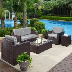 Wholesale ⭐ Crosley Furniture Palm Harbor 5-Piece Outdoor Wicker Conversation Set With Grey Cushions ???? -Crosley Furniture Shop unnamed file 2108
