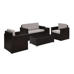 Wholesale ⭐ Crosley Furniture Palm Harbor 5-Piece Outdoor Wicker Conversation Set With Grey Cushions ???? -Crosley Furniture Shop unnamed file 2111