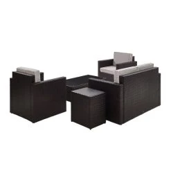 Wholesale ⭐ Crosley Furniture Palm Harbor 5-Piece Outdoor Wicker Conversation Set With Grey Cushions ???? -Crosley Furniture Shop unnamed file 2113