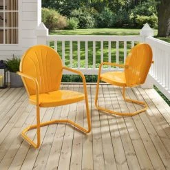 Cheapest ⭐ Crosley Furniture Griffith Metal Chair In Tangerine ???? -Crosley Furniture Shop unnamed file 215