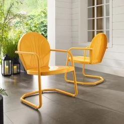 Cheapest ⭐ Crosley Furniture Griffith Metal Chair In Tangerine ???? -Crosley Furniture Shop unnamed file 217